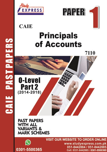 Principle Of Accounting 7110 P1 Past Paper Part 2 (2015-2018)