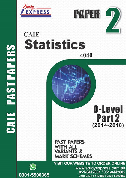 Statistics 4040 P2 Past Paper Part 2 (2014-2019)