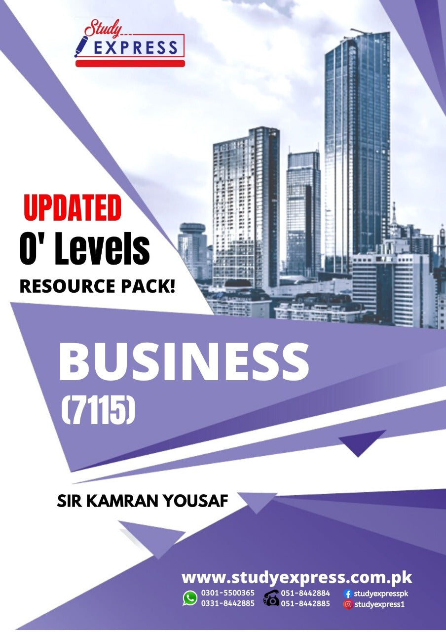O-Level Business (7115) Updated Resource Pack! by Sir. Kamran Yousaf